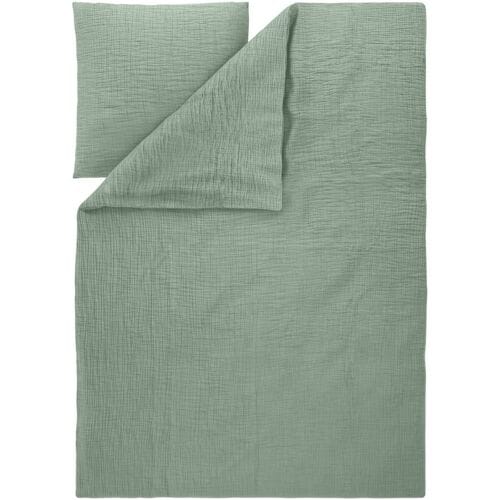 LIVARNO Mousseline dekbedovertrek 140 x 200 cm (Groen)