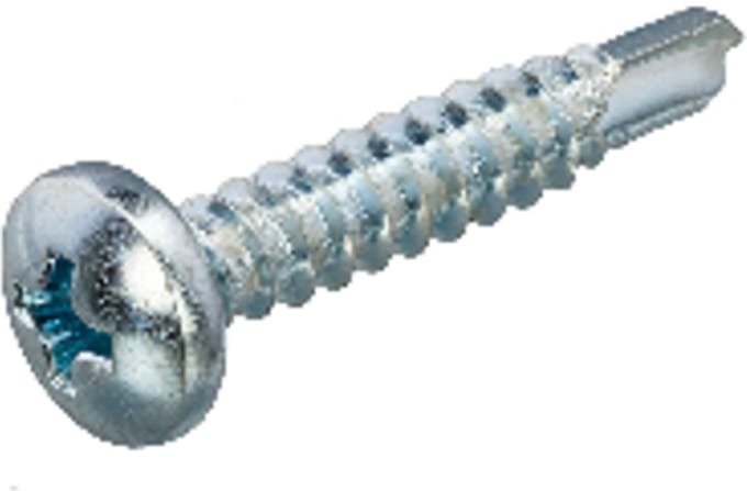 Plaatschroef zelfborend verzinkt – CK cilinderkop – 3,5 x 9,5 mm – per 15 stuks