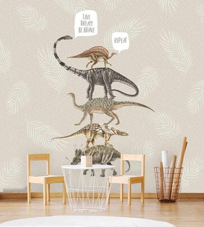 INGK Kinderbehang - Live, Dream, Be Brave, Sand