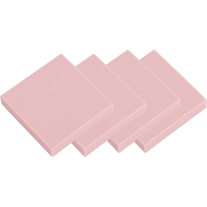 30 stuks Rubberen Snijblokken Multifunctionele Zachte Rubberen Stempelblokken voor Druktechniek Stempel Maken DIY Knutselen Scrapbooking white