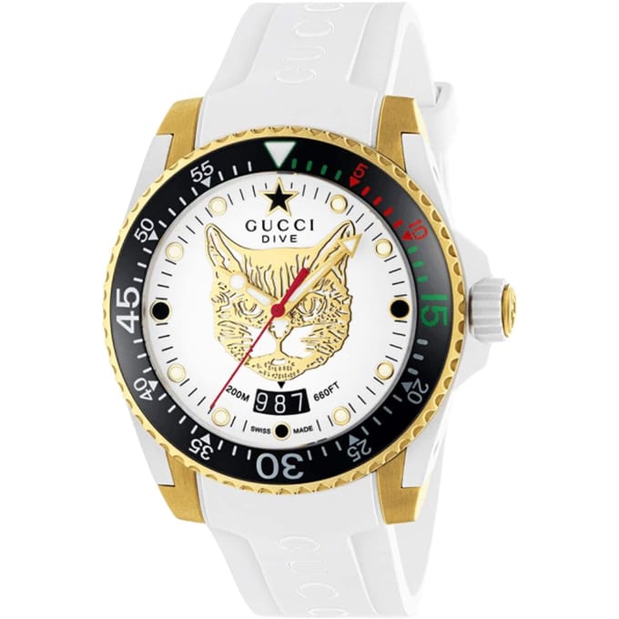 Gucci YA136322 Dive dameshorloge - Elegant varend uurwerk