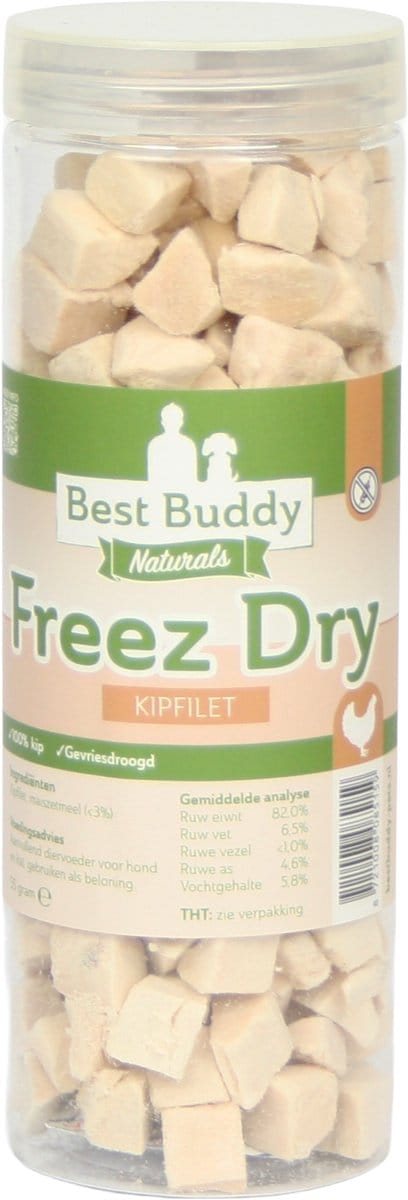 Freez Dry Kipfilet - Glutenvrij - Mono proteïne - Best Buddy Pets