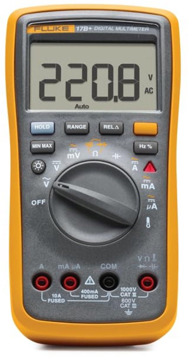 Digitale Multimeter met AC/DC Spanning, Stroom, Weerstand en Temperatuurmeting