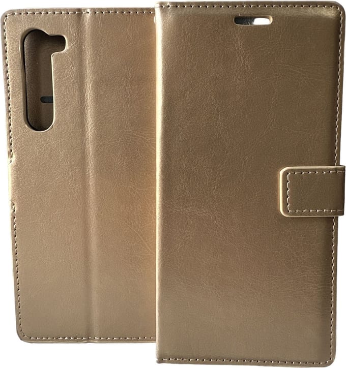 Portemonnee Book Case Hoesje Geschikt voor: Motorola Edge -  goud