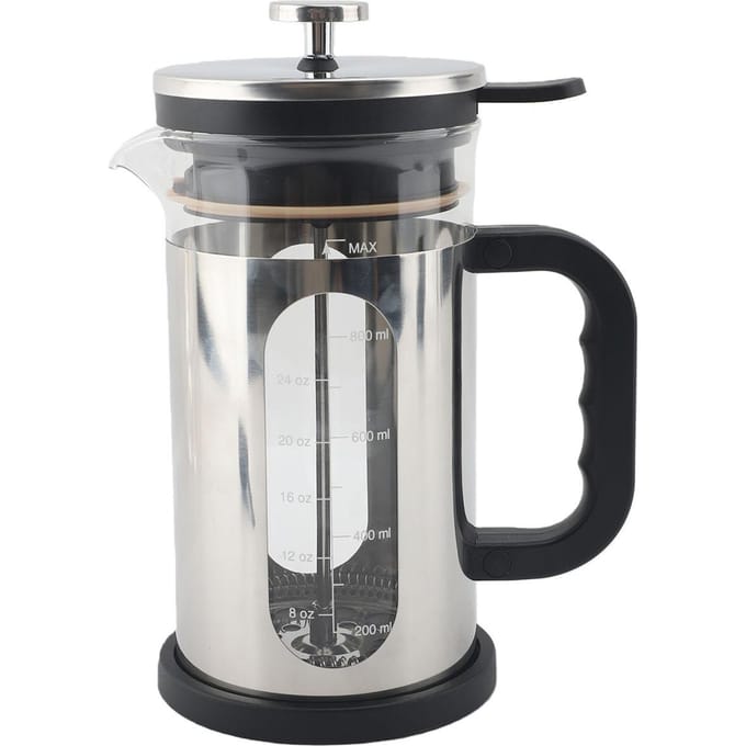 French Press Koffiezetapparaat 1000ml Verdikt Borosilicaatglas French Press Koffie Thee Pot met Filters voor Thuis Kantoor L