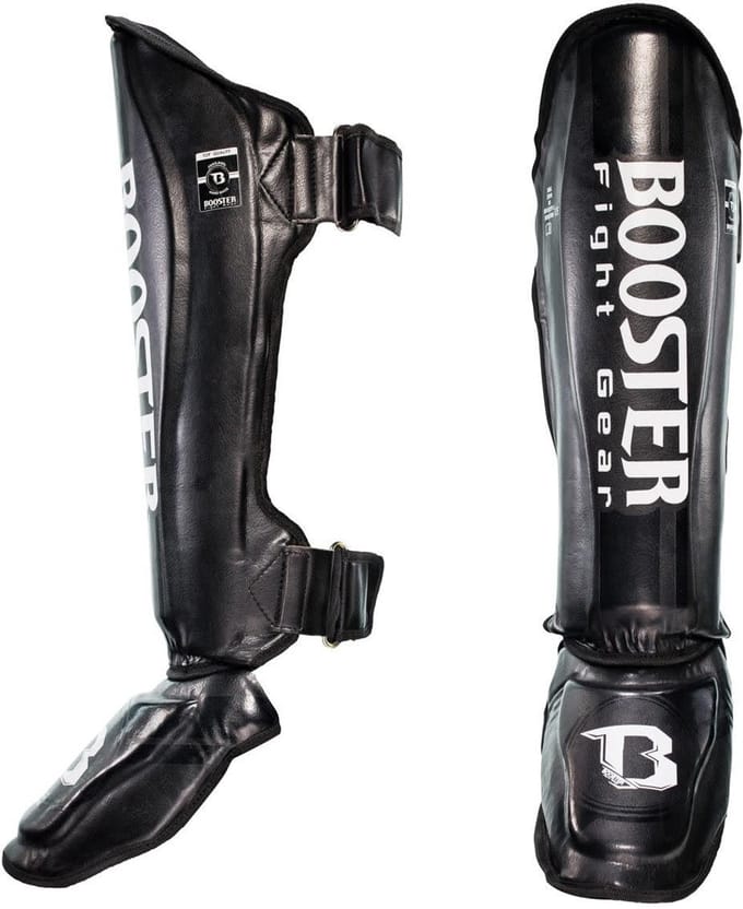Booster Fight Gear - Scheenbeschermer - V3 - Zwart - Maat S
