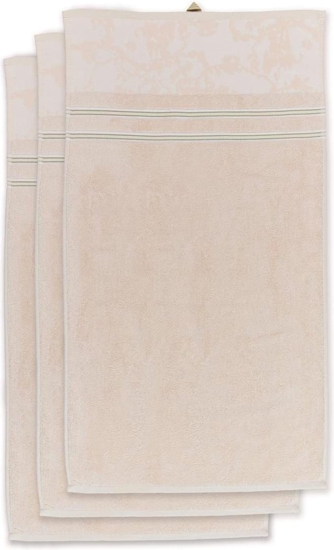 Beddinghouse x Van Gogh Museum Handdoek - 55 x 100 cm - set van 3 - Gebroken wit
