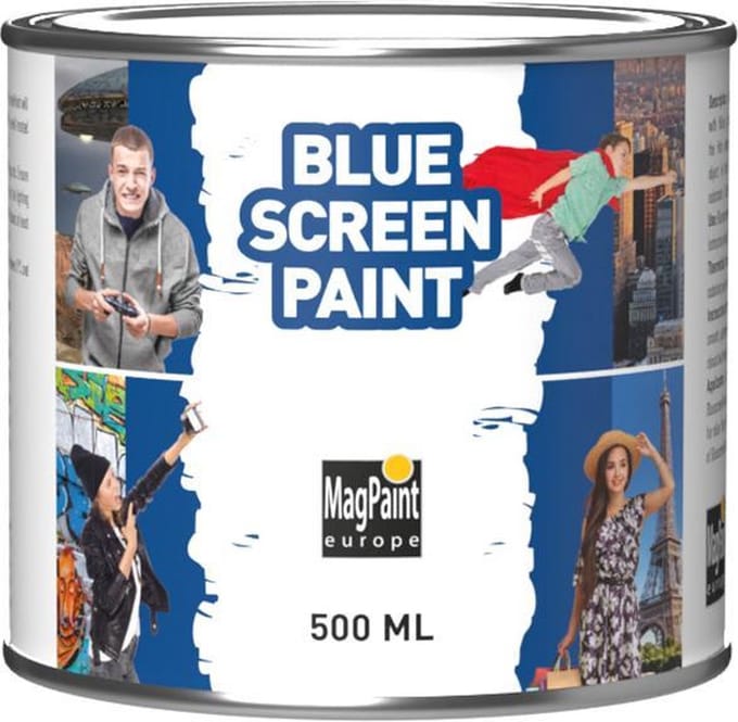MagPaint Bluescreenpaint - 500ml (5m²) - Blauw