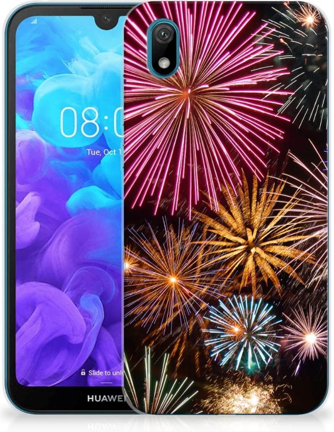 Huawei Y5 (2019) Silicone Back Cover Vuurwerk
