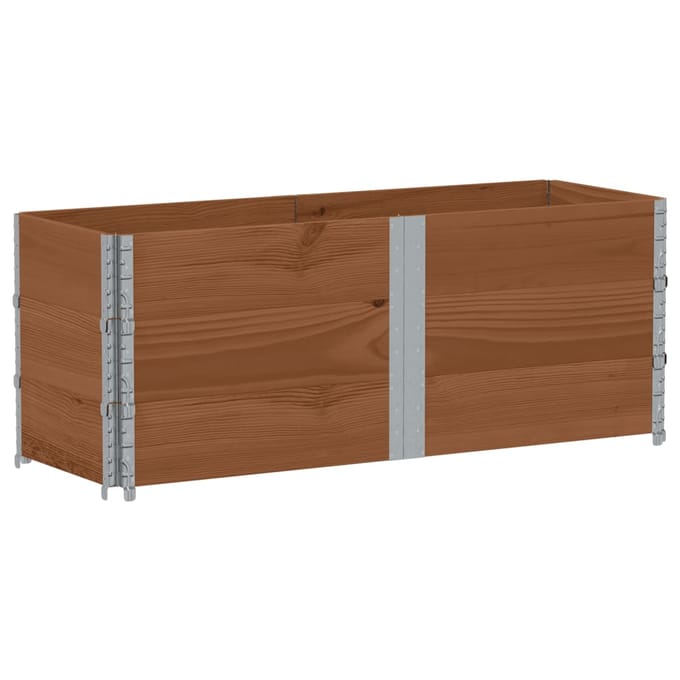 vidaXL - Plantenbak - 150x50 - cm - massief - grenenhout - bruin