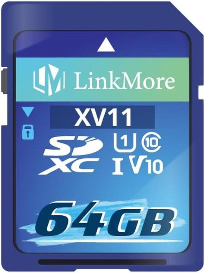 SDXC 64GB Kaart voor Camera en PC - UHS-I, Class 10, Hoge Leessnelheid