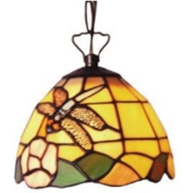 Artistar Decoratieve hanglamp LIBELLE in Tiffany-stijl