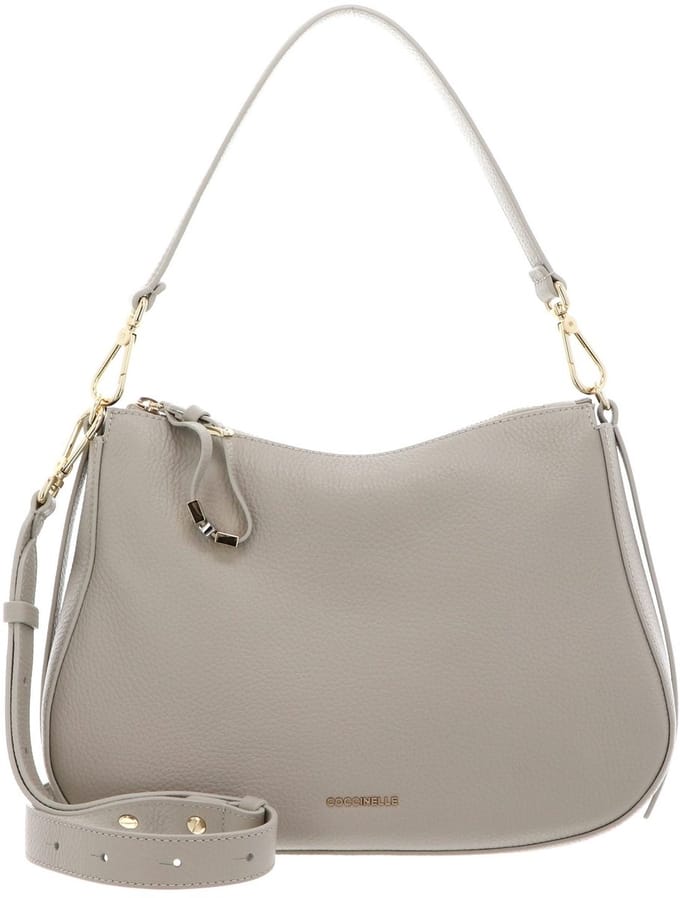COCCINELLE Leren schoudertas Nory Shoulderbag Eucalipto Lichtgrijs