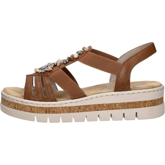 Rieker Sandalen E1/2 cognac Synthetisch - Maat 37