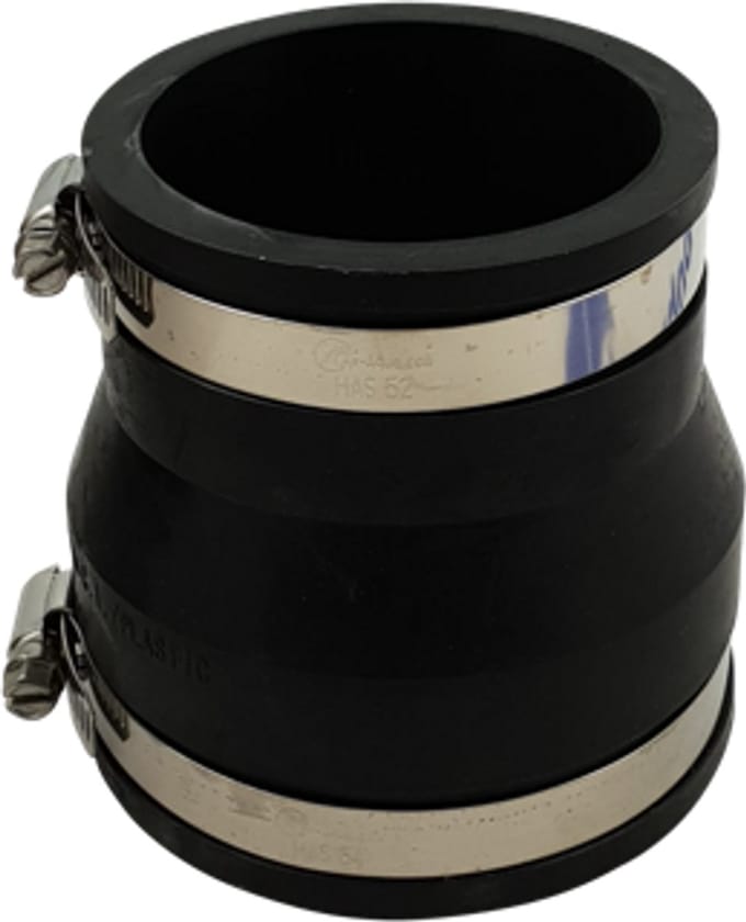 Air Aqua Flexibele rubber verloopsok/mof 90x75mm