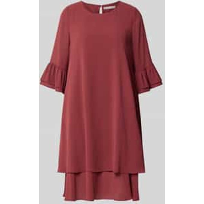 relaxed fit jurk in knielengte