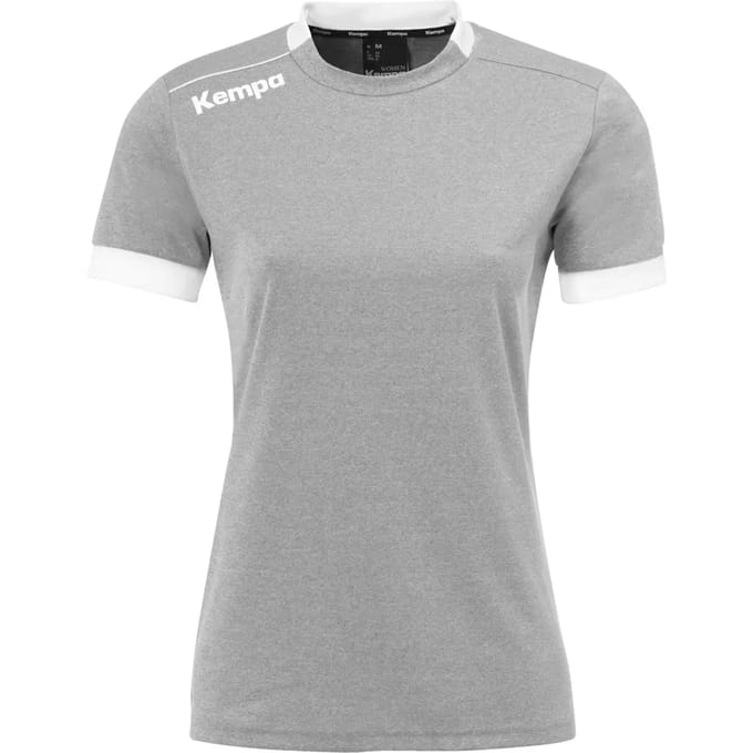 Kempa Player Shirt Dames - sportshirts - grijs/wit - Vrouwen
