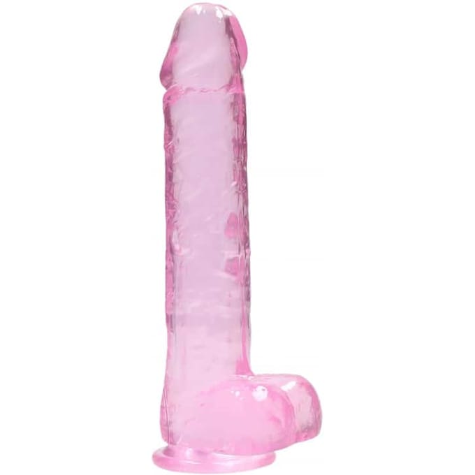 9" / 23 cm Realistic Dildo With Balls - Pink
