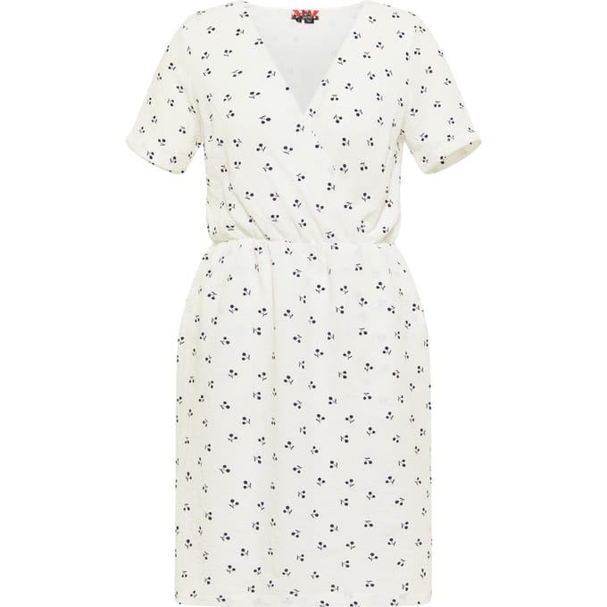 Mymo Jurk met kersenprint Nolie Dames wolwit