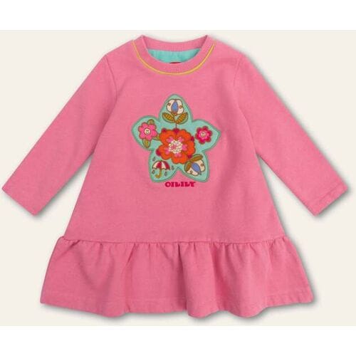 Oilily Daffy Jurk- maat116/6yr Chateau Rose