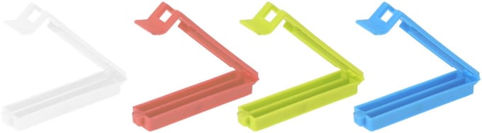 Excellent Houseware vershoudklemmen - vershoudclips - 20x - multicolor - kunststof