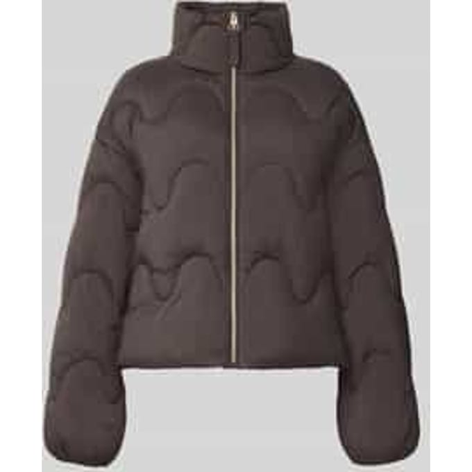 Loose fit gewatteerd jack met opstaande kraag