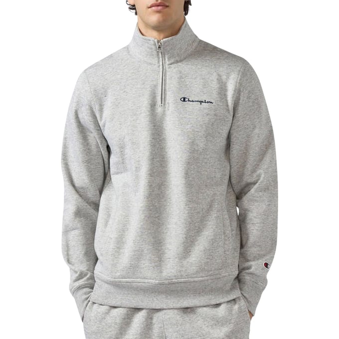 Champion Icons Small Logo Half-Zip Sweater Heren - Maat S