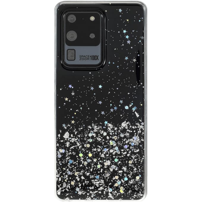 Comfycase  Samsung Galaxy S20 Ultra Flakes Beschermhoesje Zwart