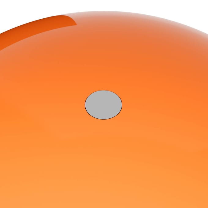 Verpan LED tafellamp WIRE, oranje, hoogte 25 cm, IP44