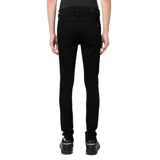 Amiri Slim Fit MA Track Zwarte Od Denim Jeans