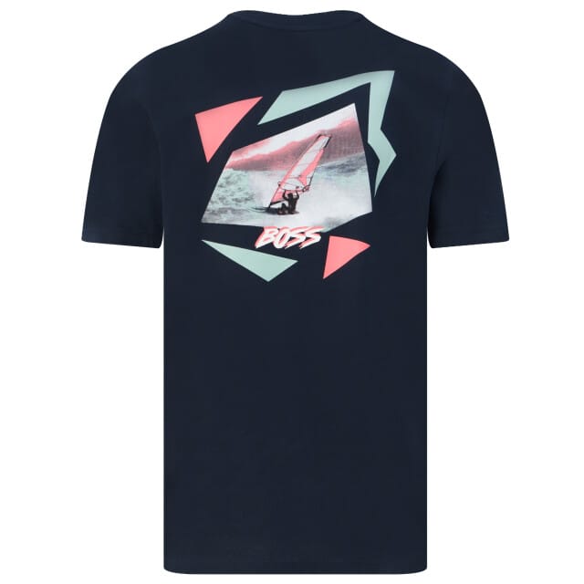 relaxed fit T-shirt van puur katoen model 'MOVEMENT'