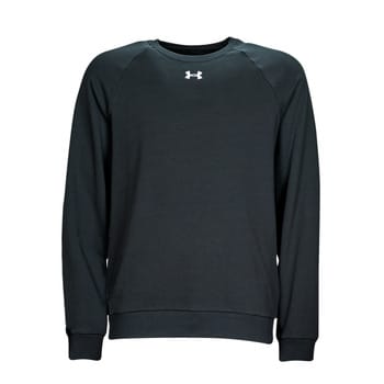 Under Armour UA Rival Fleece Crew-BLK Heren Sporttrui - Zwart - Wit