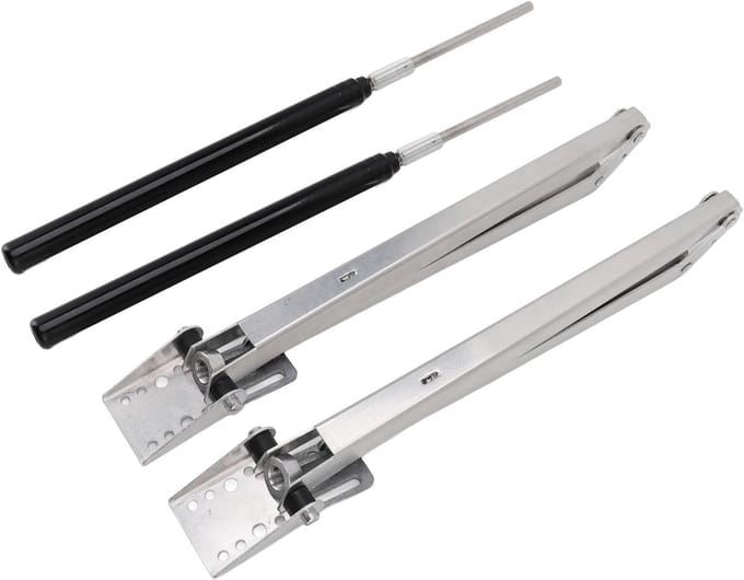 Kas Vent Opener - Raamopener Kas - Optimale Groei - Automatische Ventilatie - 2 Stuks - Grijs
