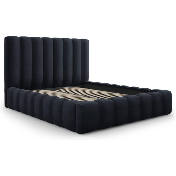 Bed frame Gina velvet met opbergruimte | Milo Casa