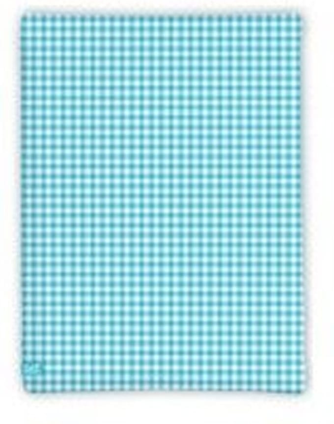 LIEF! Kinderhoeslaken Check - 40x80 cm - Licht blauw
