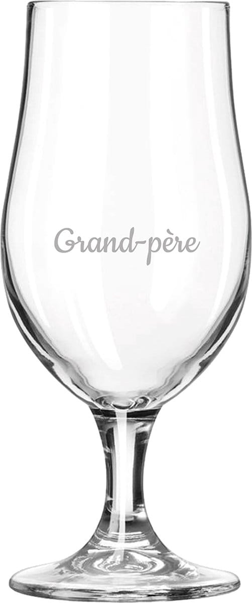 Bierglas op voet gegraveerd - 49cl - Grand-père