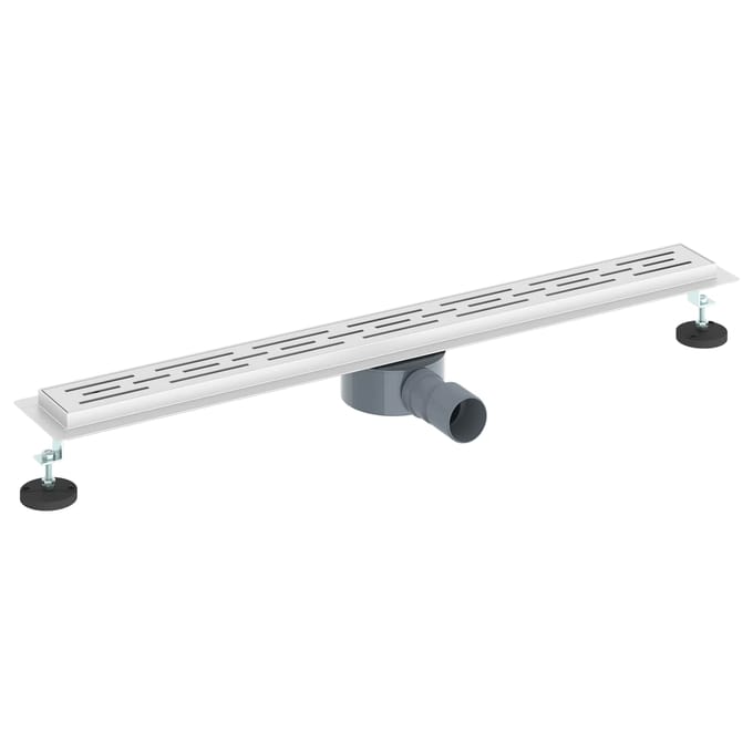 vidaXL - Doucheafvoer - lineair - design - met - 360° - sifon - zilver - 80 - cm