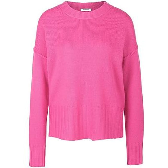 Trui ronde hals en lange mouwen Van Peter Hahn pink