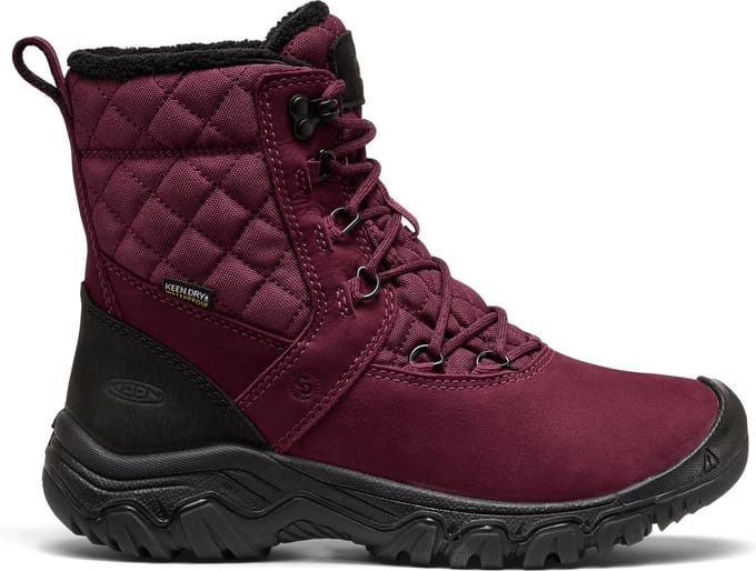 Keen - Greta II Dames Boots Leer Fig/Black - Maat 36
