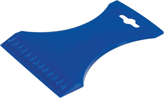 Silverline IJsschraper - Dubbele rand met ribben - Ergonomische grip - Flexibel en sterk