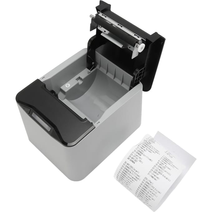 80mm Thermische Printer 220 tot 300 mm/s 80mm Breedte USB LAN Interface ESC POS Compatibel Verzendlabel US Plug