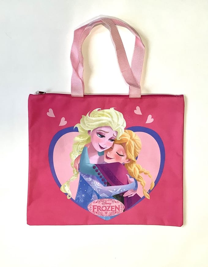 Disney Frozen Tas - Anna en Elsa - Roze - 40x35 cm