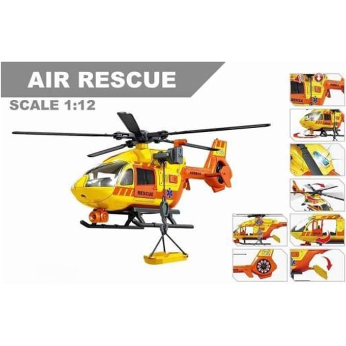 Air Rescue reddingshelicopter 39cm met lier Voertuigen