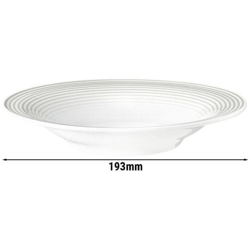 (6 stuks) SELTMANN WEIDEN Salade bord - Ø 190mm - Parelgrijs Wit / Grijs