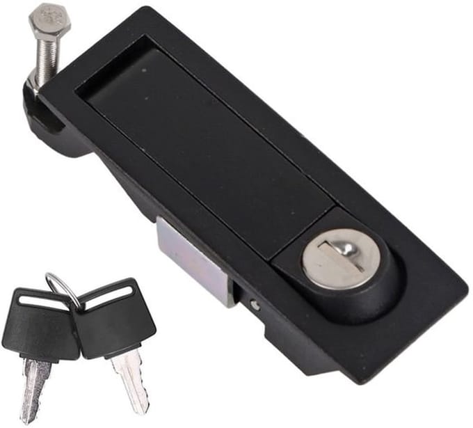 Hefboomcompressiegrendel Verstelbaar - Zinklegering - Vergrendelingsontspanner - Ergonomische Handgreep - Glad Deuroppervlak - Discreet Sluitmechanisme - Compressiesluiting