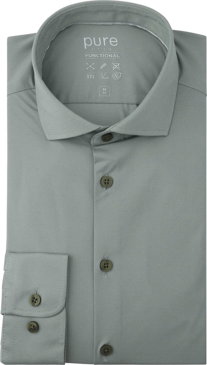 Pure Shirt Olive - Maat 39 - Heren - Overhemden Casual