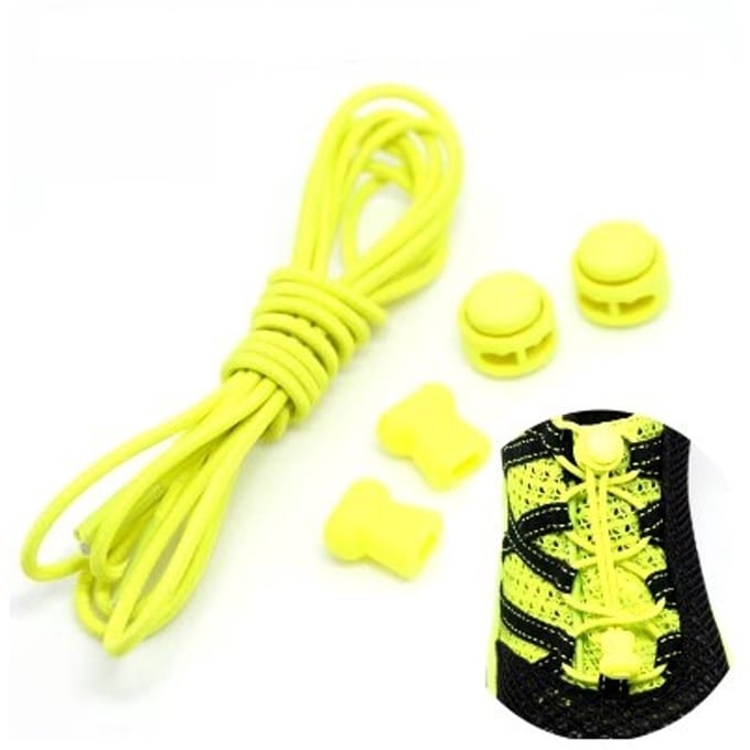 Ulanax - Lock-veters | Ronde Elastische Schoenveters - Elastische veters - Hardlopen | Schoenveters | Laces | Geel