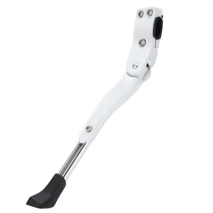 Béquille de vélo réglable en alliage d'aluminium pour VTT et vélo de route, blanche white