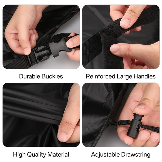 Housse de protection imperméable et résistante pour canapé d'extérieur en forme de L, idéale pour protéger vos meubles de jardin black