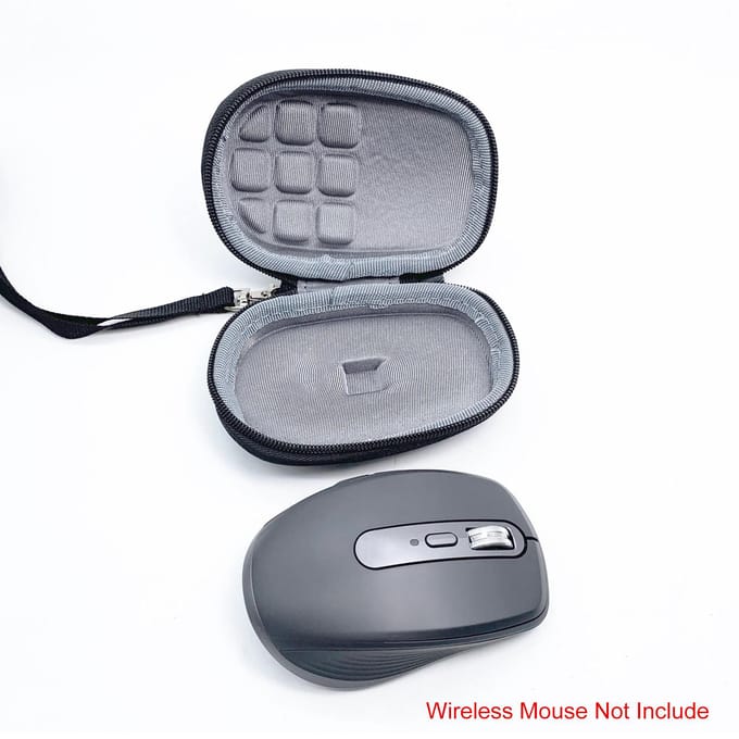 Vervangende harde reiskoffer voor de draadloze mobiele muis Logitech MX Anywhere 3 grijs